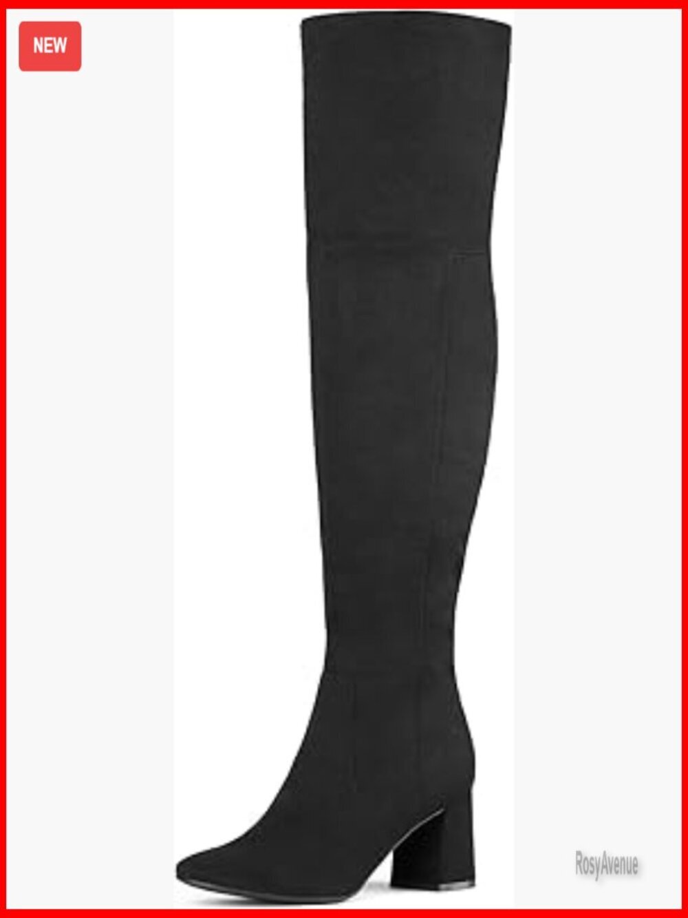 Women's Over the Knee Boots Chunky Heel Suede PU Thigh High
